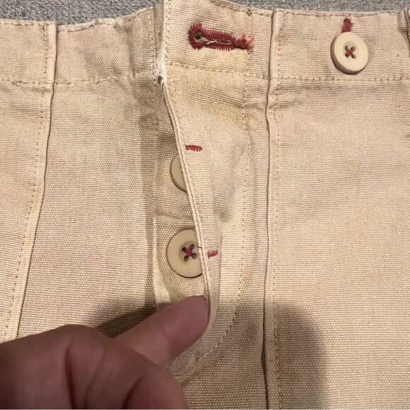 NWOT Free people All Yours Micro Cargo Shorts low rise tan women's size 8 - Picture 10 of 12